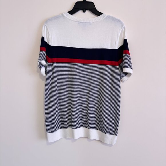 Tommy Hilfiger Short Sleeve Thin Sweater Top - Picture 2 of 6